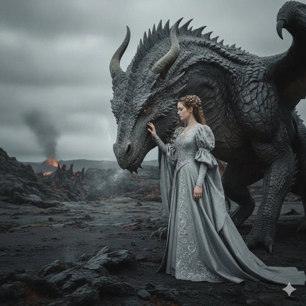 Desolate volcano noble dragon — After
