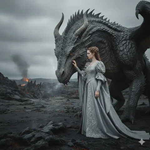 Desolate volcano noble dragon