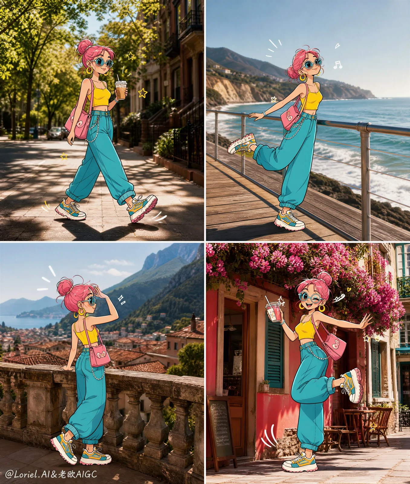 Ultra premium hybrid travel fashion campaign poster — Sonra