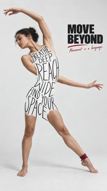 Editorial handwritten text silhouette poster