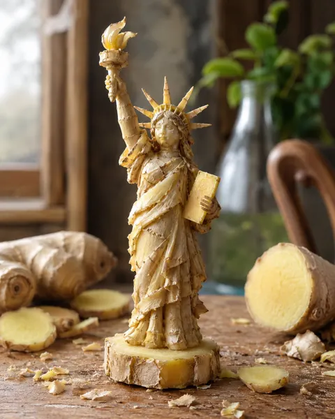 Photorealistic food miniature character photography