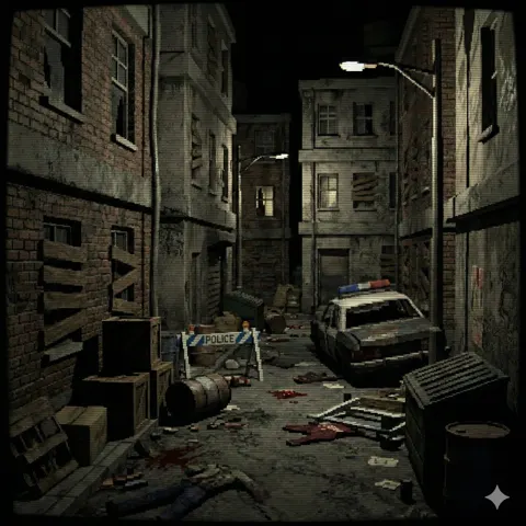 Retro ps1 low poly game bg