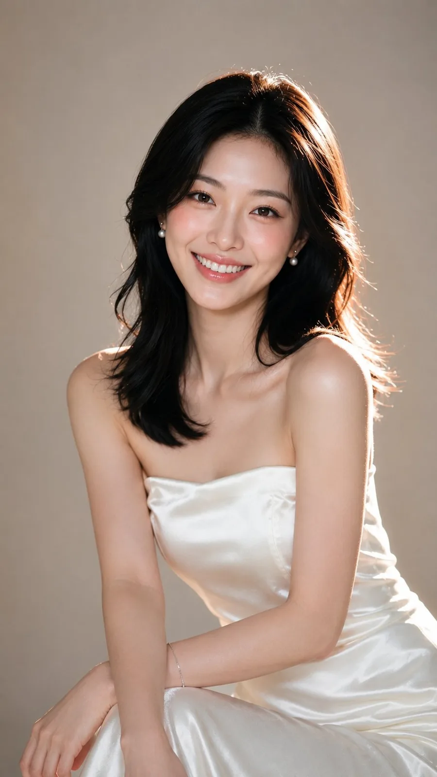 Ultra photorealistic east asian woman beauty portrait — After