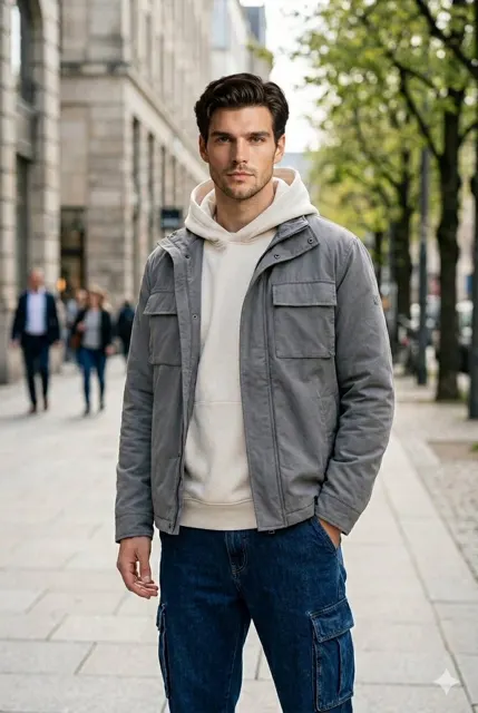 Ultra realistic urban youth portrait