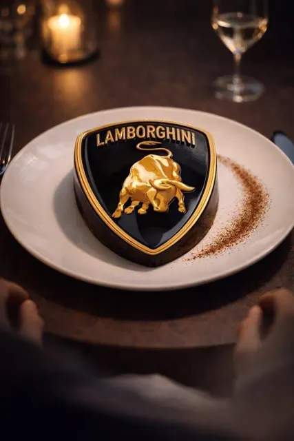 Bmw logo mousse cake