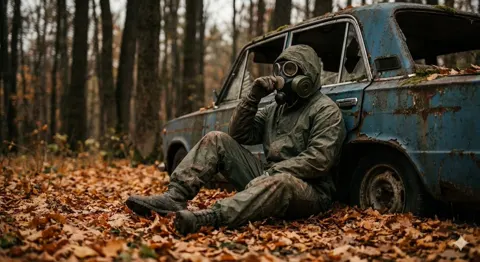 Lone survivor post apocalyptic forest