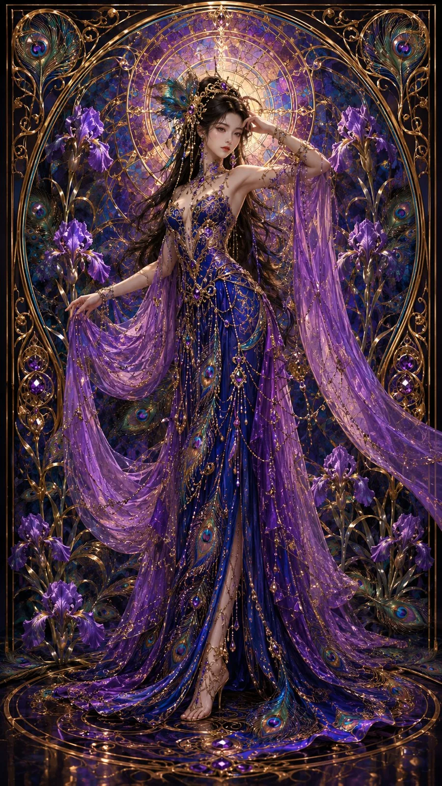 Luxury art nouveau oriental fantasy female character poster 1782049939547 — After
