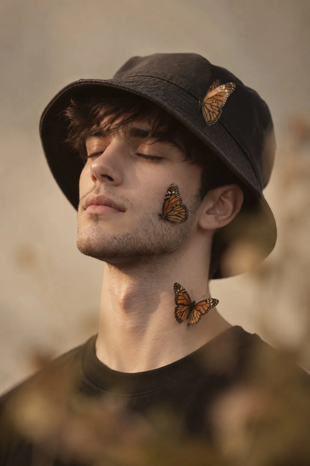 Dreamy cinematic fashion portrait — Sonra