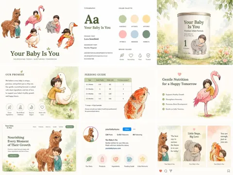 Baby formula brand kit