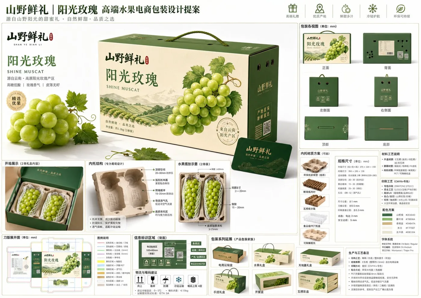 High end fruit ecommerce packaging design proposal — After