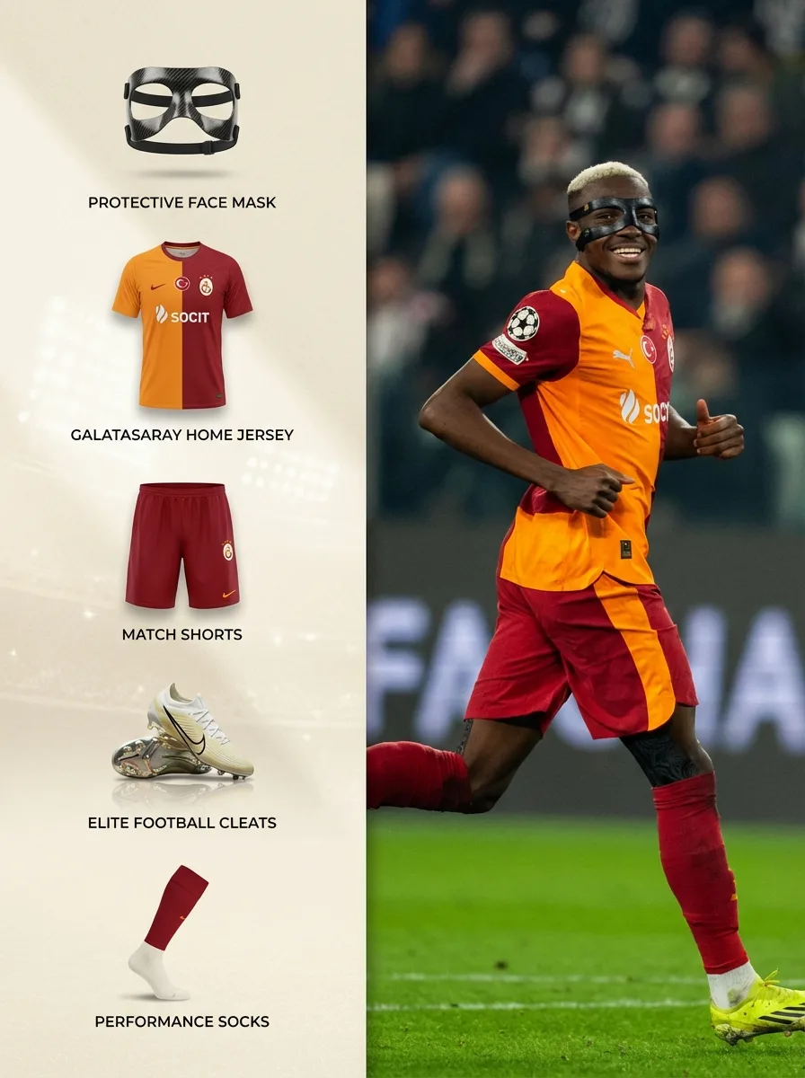 Osimhen premium gear breakdown — After