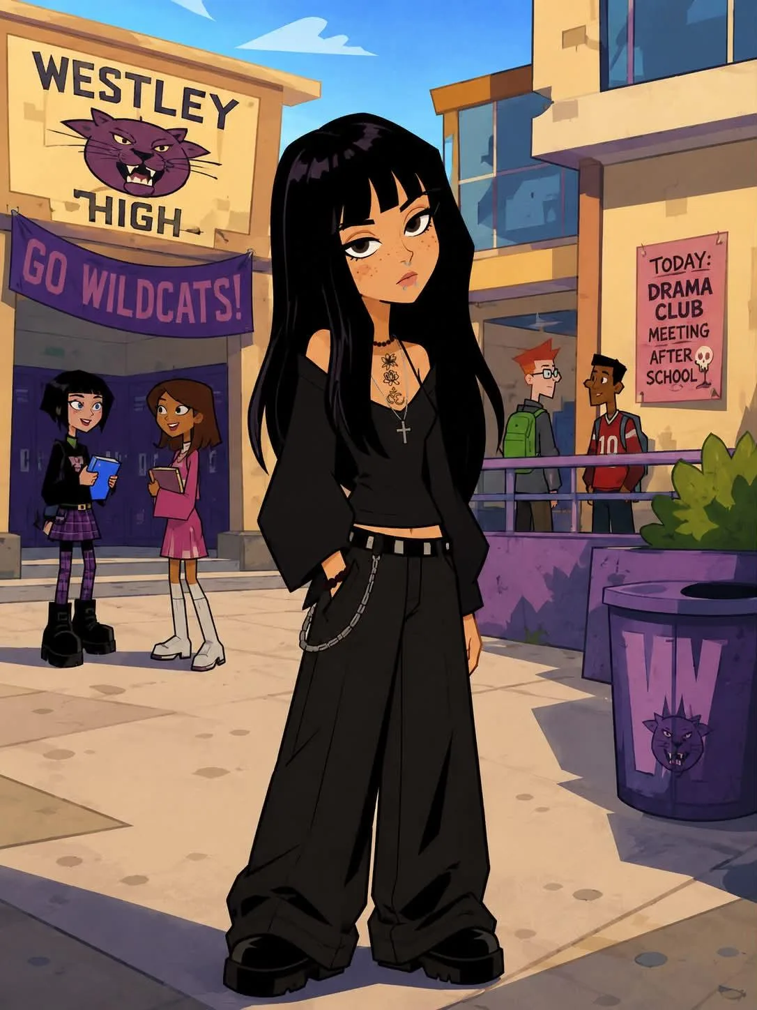 2000s cartoon network style character design — Sonra