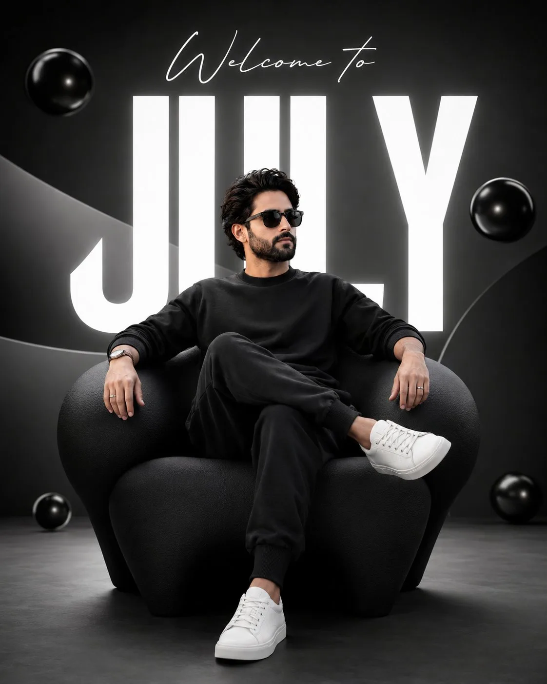 Modern 3d minimal premium promotional poster — Sonra