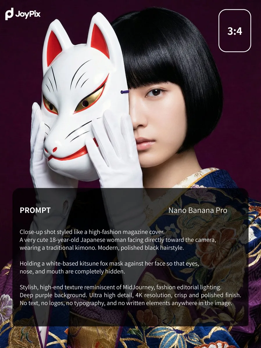 Purple mystic japanese fox mask — Sonra