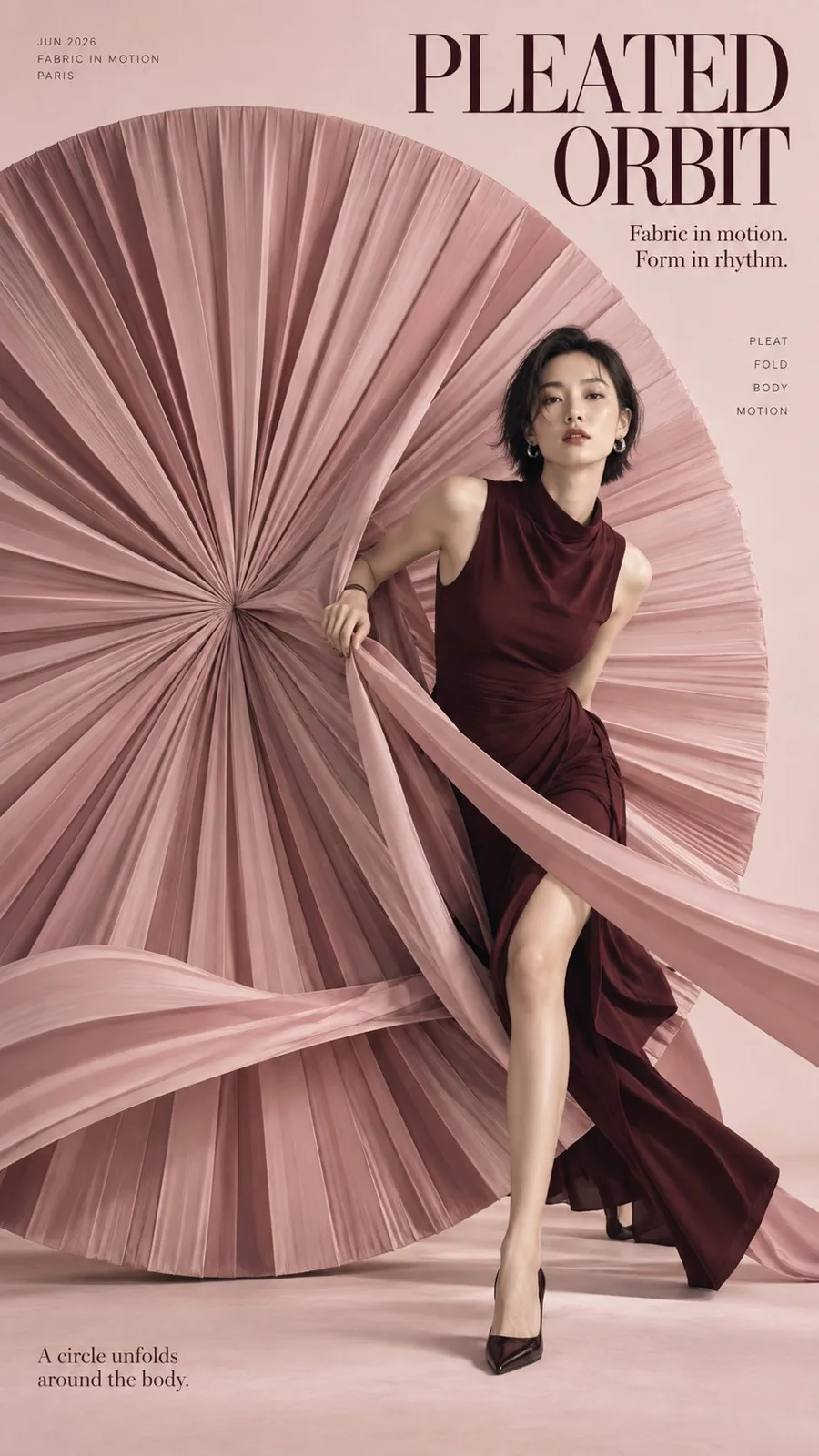 High fashion circular editorial poster series — Sonra