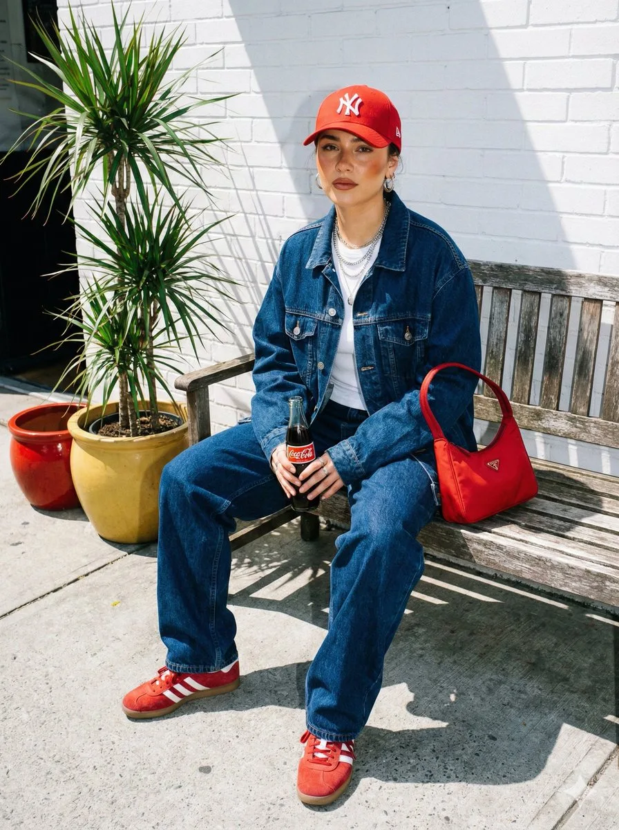 Cool girl cola street 8k photo — Sonra