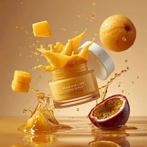 Mango passionfruit scrub splash