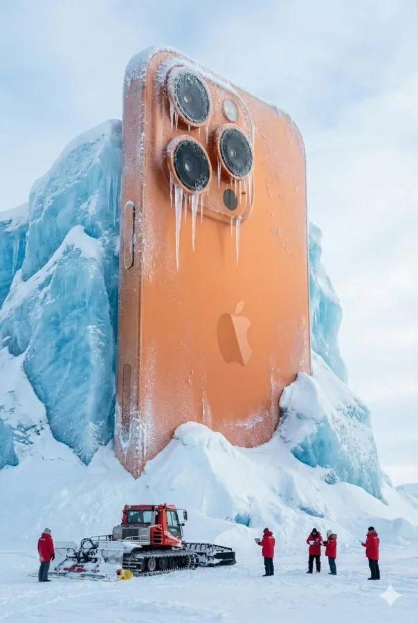 Arctic cola monument — After