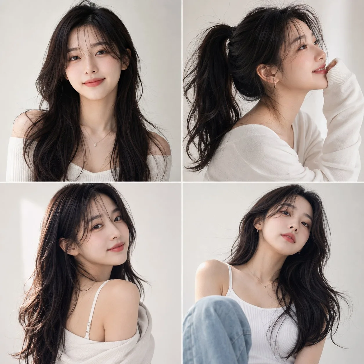 Photorealistic korean beauty portrait — Sonra