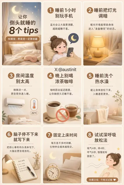 Healing sleep guide grid