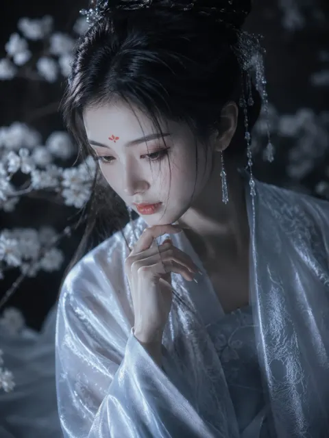 Guofeng realistic portrait soft focus aesthetic