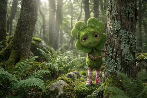 Realistic forest clover sprite