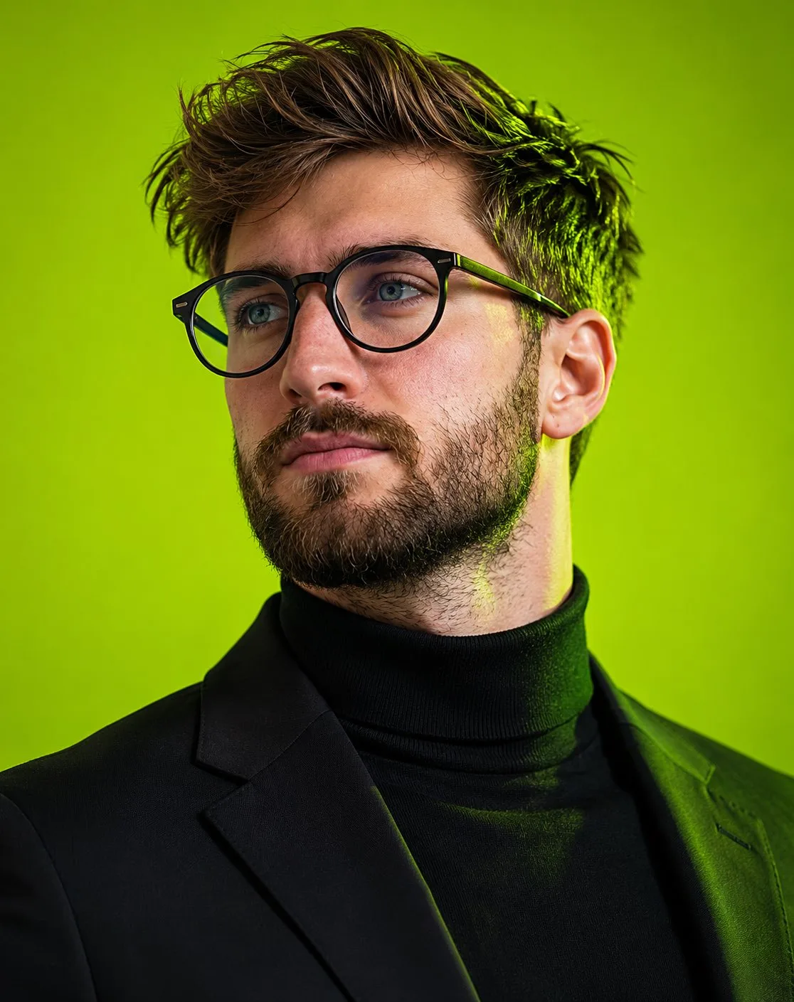 Ultra realistic tech founder editorial portrait — Sonra