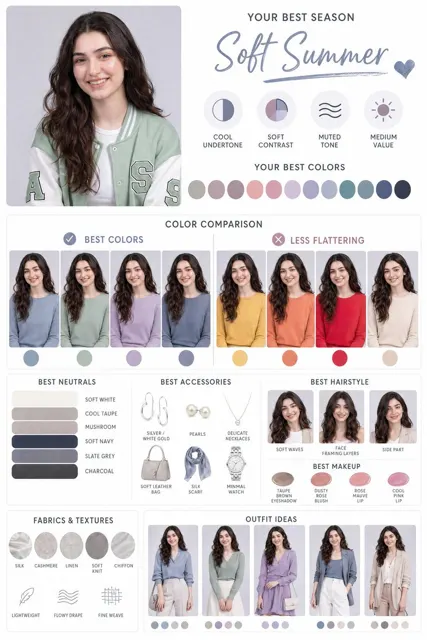 Portrait color matching guide