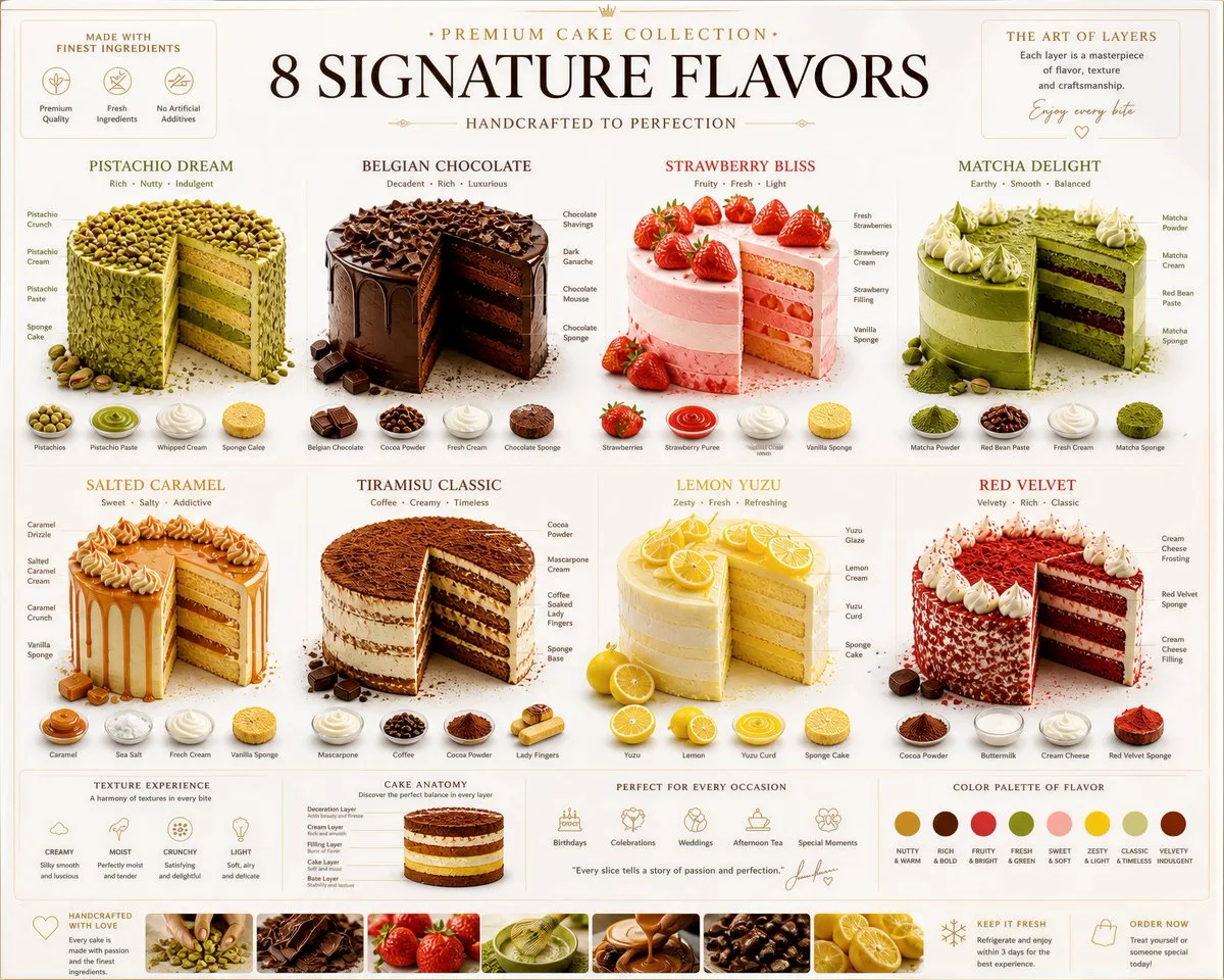 Chinese traditional cakes food infographic — After