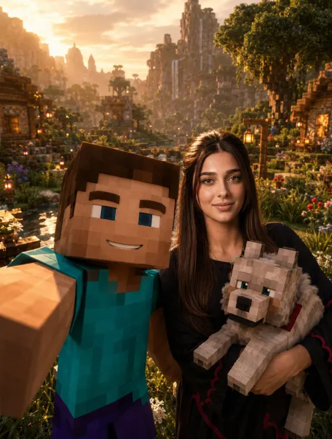 Rafa franco minecraft steve cinematic selfie
