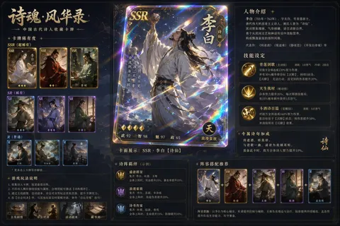 Ancient poet holographic collection