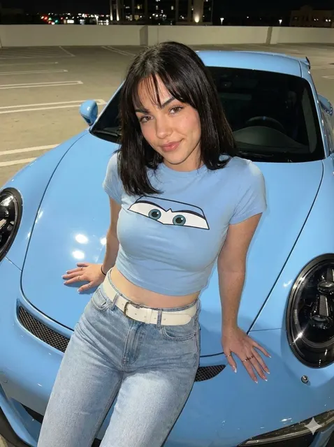 Blue porsche sweet cool night