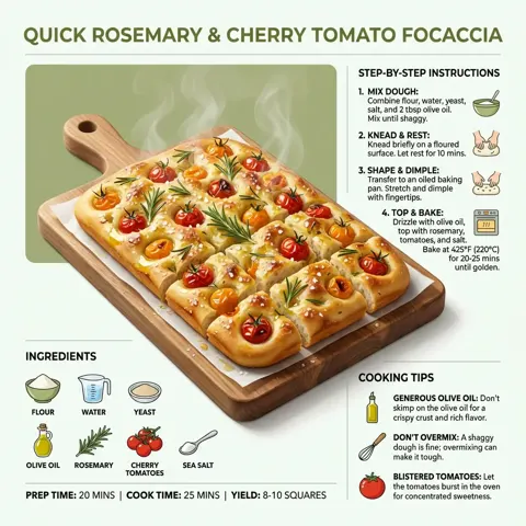 Minimal modern focaccia photography