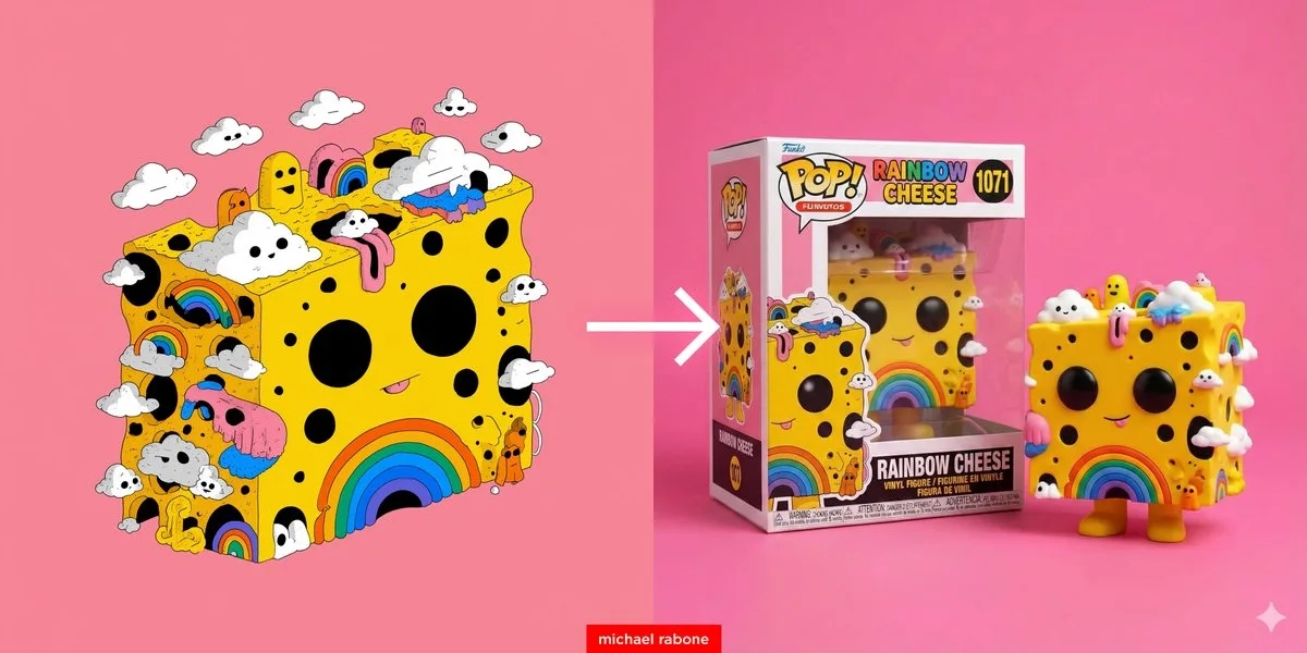 卡通画变成 Funko Pop 乙烯基人偶 — Sonra