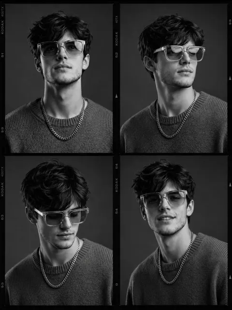Black and white fashion casting contact sheet 1780994801878
