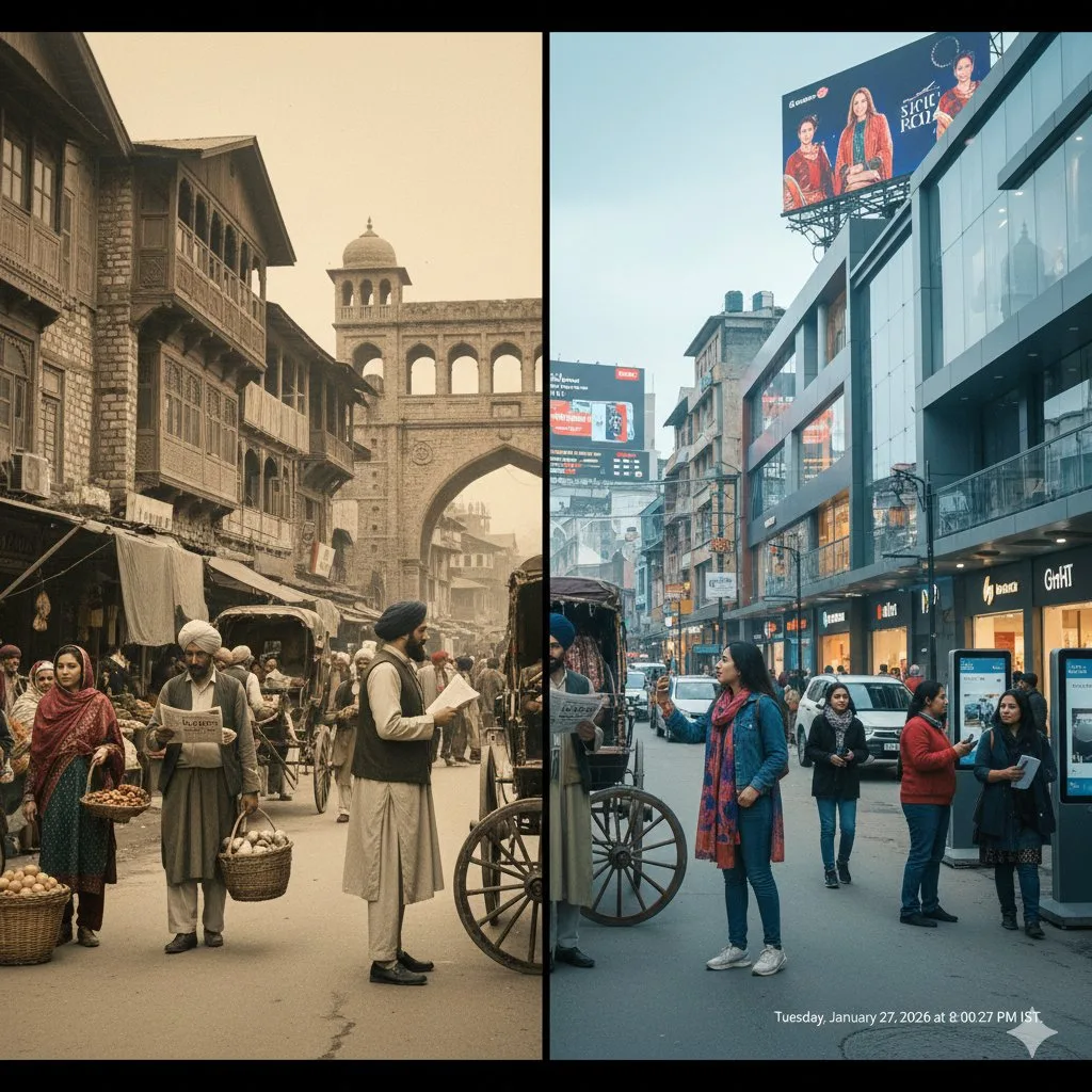Time folded kashmir century travel — After
