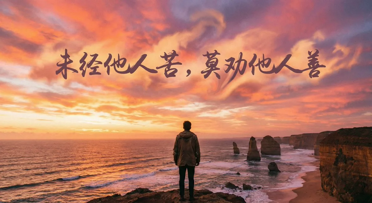 未经他人苦莫劝他人善 — Sonra