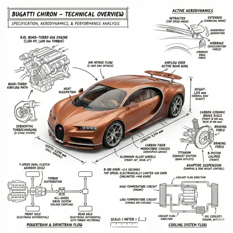 Extreme supercar blueprint
