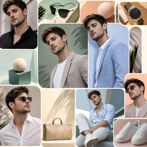 Fashion bento grid identity consistency luxury editorial