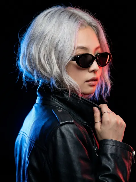 Neon dual light cool girl