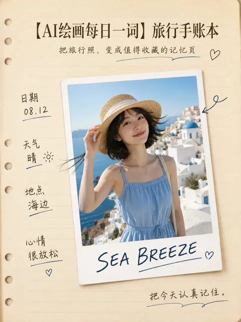 Travel journal out of frame poster