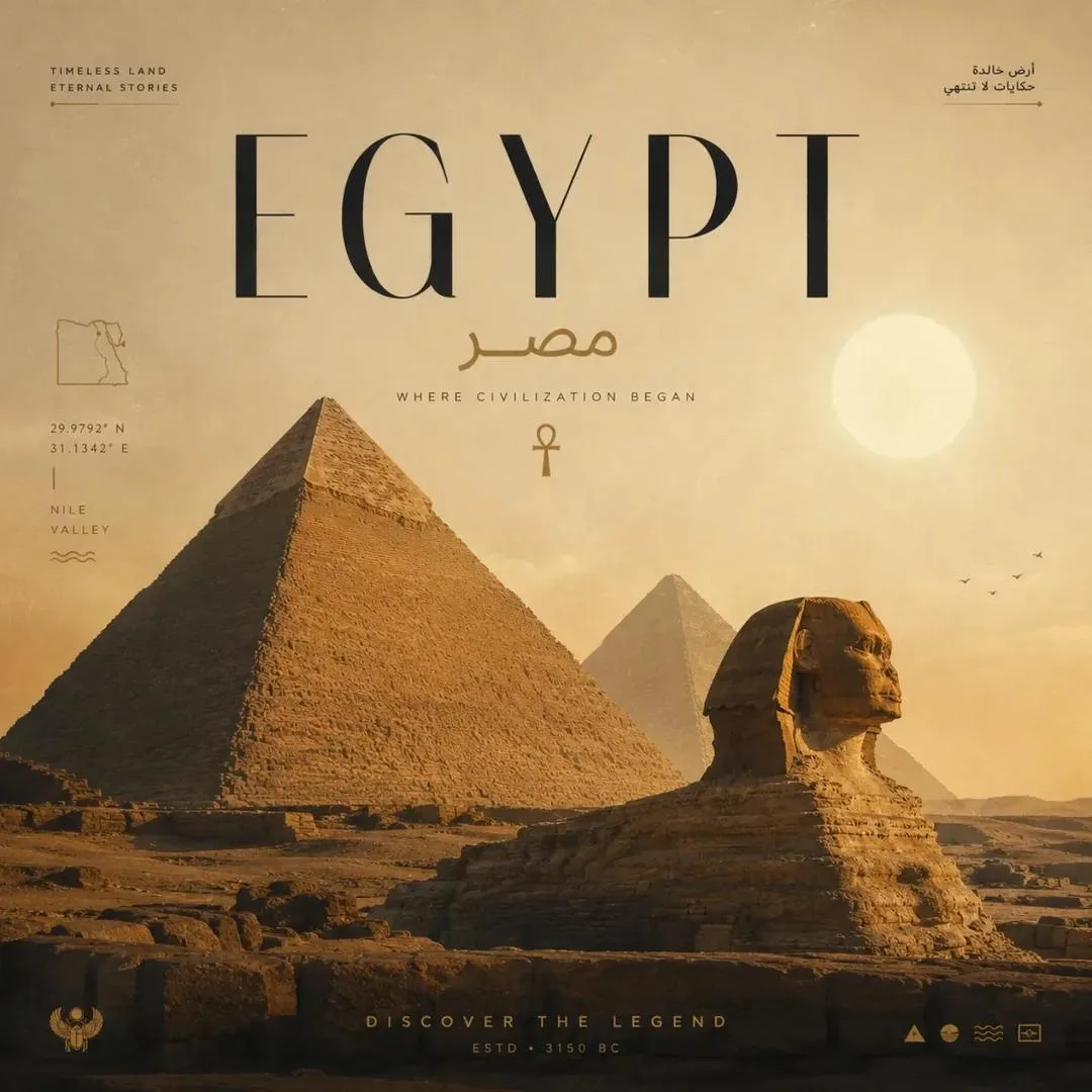 Retro travel poster collage visual design — Sonra