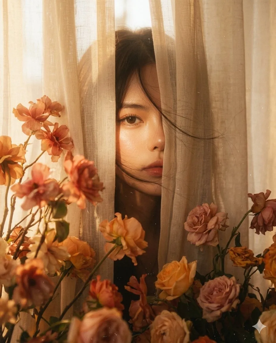 Dreamy hazy memory photography portrait — After
