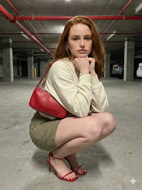 Industrial garage redhead street snap