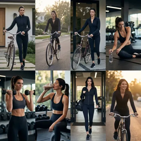 Fitness story collage