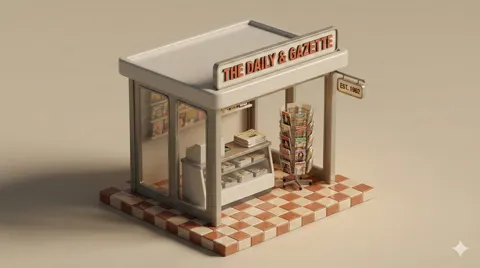Healing miniature urban retail shop