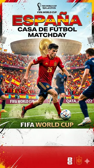 Fifa world cup matchday poster template