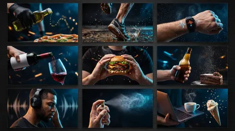 Dark night dynamic product grid
