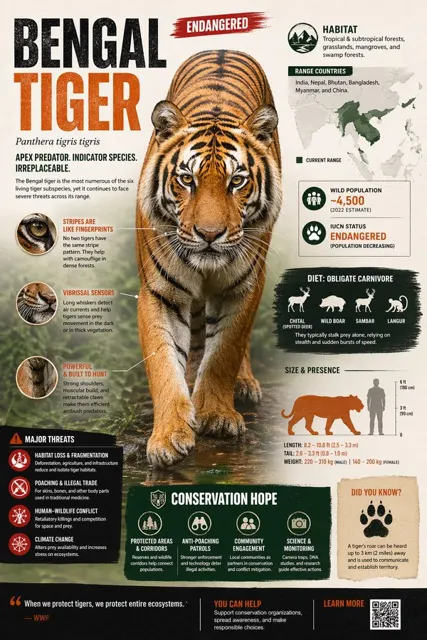 Make guide for endangered animal infographic