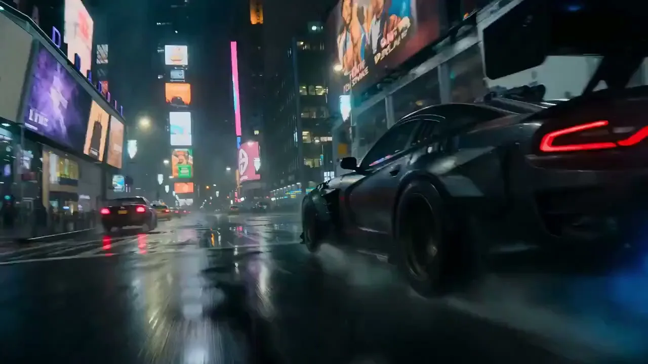 Optimus prime vs godzilla rainy tokyo — After
